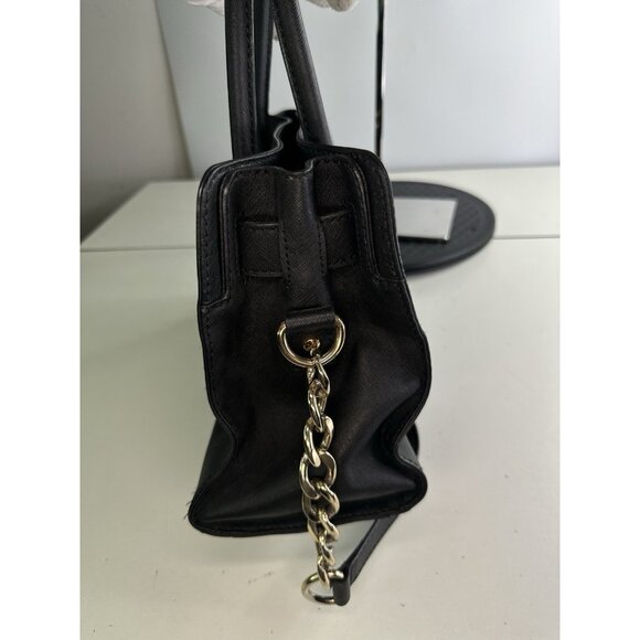 Michael Kors Hamilton Black Leather Crossbody/Tote - Picture 2 of 8
